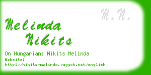 melinda nikits business card